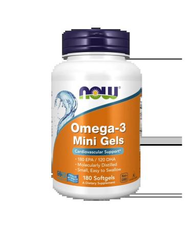 Now Omega-3 Mini Gels Omega-3 Mini gel capsules weighing 74 ...