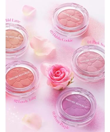 Nature Republic Blusher baked blossom for the face 01 soft latte - Buy Online on GoSupps.com