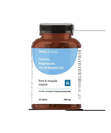 Mindly Daily calcium Magnesium zinc and vitamin D3 Calcium Magnes ...