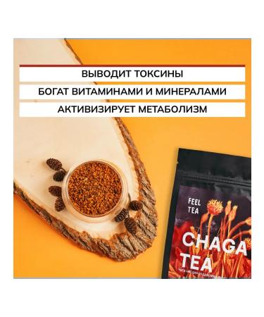 Feel Tea Chaga tea birch -lump 100 g - Buy Online on GoSupps.com