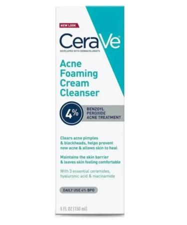 CeraVe Acne Foaming Ceam Cleanser Face Cream - Buy Online on GoSupps.com