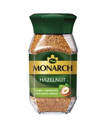 Monarch Soluble coffee Hazelnut with a habitat aroma 95 g - Buy Online on GoSupps.com