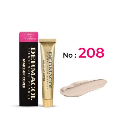 Dermacol Tonal Cream Make Up Cover for all skin types 30 g No. 208 - Buy Online on GoSupps.com