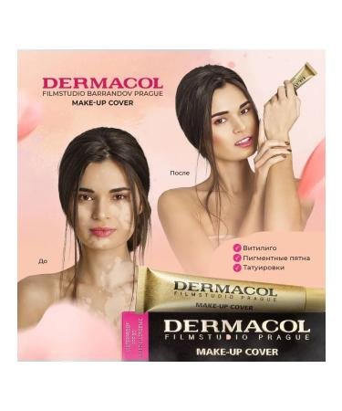 Dermacol Tonal Cream Make Up Cover for all skin types 30 g No. 208 - Buy Online on GoSupps.com