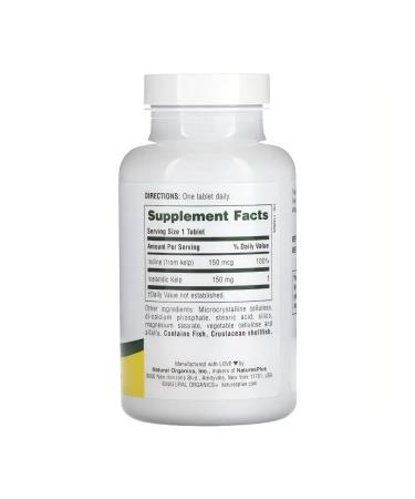 Natures Plus Brown algae with iodine Icelandic Kelp 150 mcg 300 tab - Buy Online on GoSupps.com