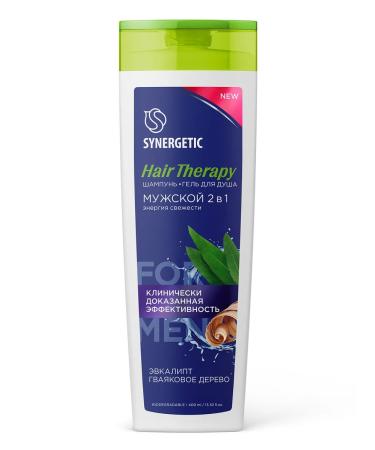 SYNERGETIC SHAMPUN-shower gel 2 in 1 male Hair Therapy 400 ml