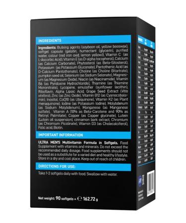 VPLab Vitamins for men Ultra Men's Sport 90 capsules - Buy Online on GoSupps.com