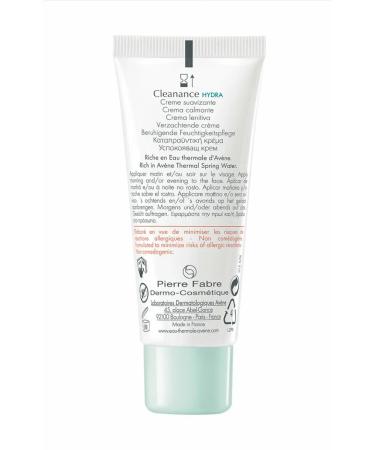 AVENE Cleanance Hydra Cream Singlery 40ml - Buy Online on GoSupps.com