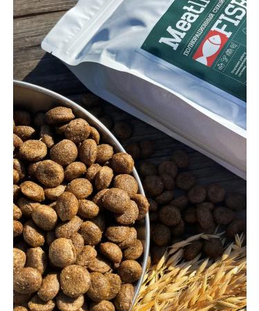 Dog food dry 350 g Fish 24% Meatline Maxi Adult 22% - Buy Online on GoSupps.com