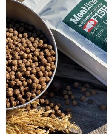 Feed for dogs dry 12 kg Fish 24% Meatline mini adult 22% - Buy Online on GoSupps.com