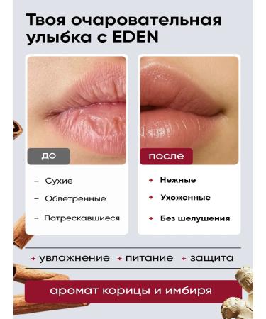 EDEN Lip balms Nutrition ginger and cinnamon 12 ml - Buy Online on GoSupps.com