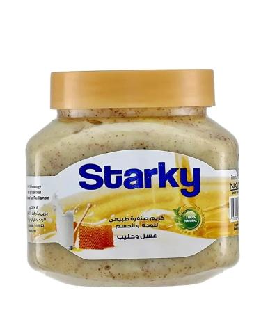 Cream - Facial and Body Scrub Starky Natural Honey & Milk - 3 ...
