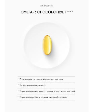 BOOSTLIFE Dad Omega-3 900 mg PNZHK Omega-3 - Buy Online on GoSupps.com