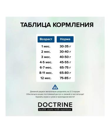 DOCTRINE Dry food for kittens with salmon and white fish 10 kg - Buy Online on GoSupps.com