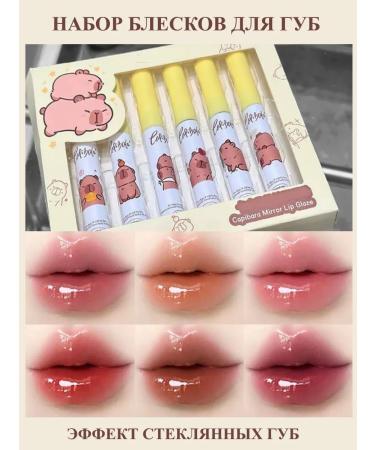set of lipstick for lip tintov 6 pieces