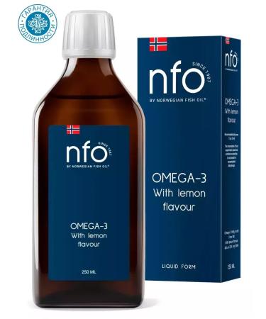 Norwegian Fish Oil Omega-3 with lemon taste 250 ml