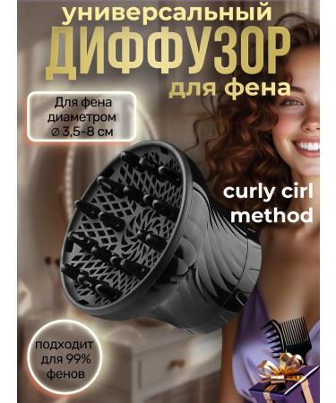 Universal diffuser for a hairdryer