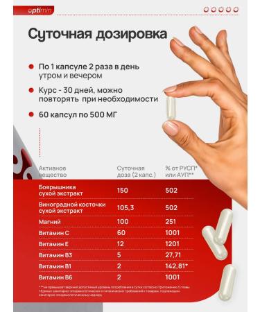 OPTIMIN Vitamin complex for the heart and blood vessels - Buy Online on GoSupps.com