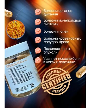 Ecorganica Cordyceps military 180 capsules fruit bodies - Buy Online on GoSupps.com