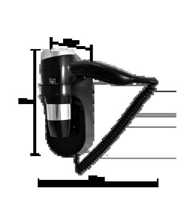 Puff Hair hair dryer 1600bl black 1.6 kW 0405.010 - Buy Online on GoSupps.com