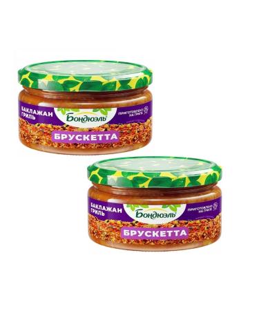 Bonduelle Brusktta eggplant 220 g. - 2 pcs - Buy Online on GoSupps.com
