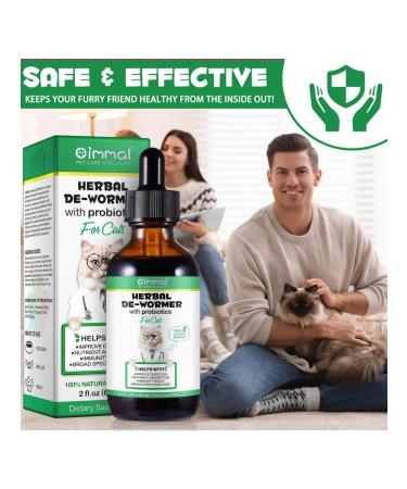 Oimmal Vitamins from parasites and worms with probiotics for cats - Buy Online on GoSupps.com