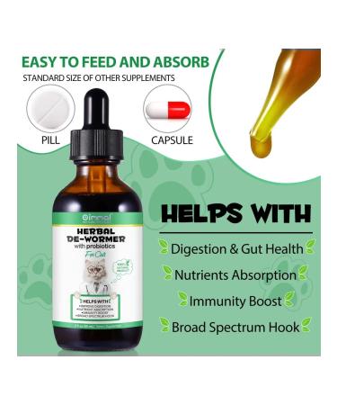 Oimmal Vitamins from parasites and worms with probiotics for cats - Buy Online on GoSupps.com