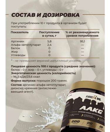 AAKG with a neutral taste 200 grams - Buy Online on GoSupps.com