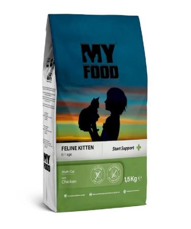 MYFOODIE Dry food for kittens with chicken 1.5 kg