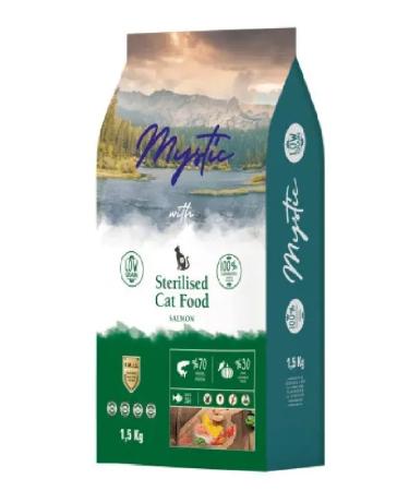 Mystic Dry food for sterilized cats with salmon 1.5 kg
