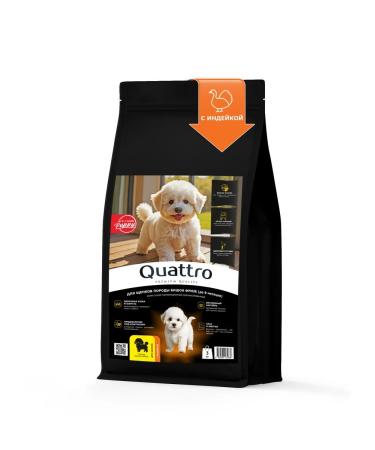 QUATTRO Bishon Frieze's food for puppies with turkey 3 kg