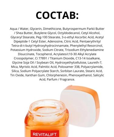 L'OREAL PARIS Facial cream antioxidant for the radiation of skin Revitalaff - Buy Online on GoSupps.com