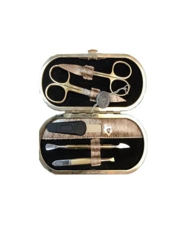 ZINGER Oval -shaped manicure set of 5 items gold