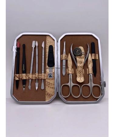 ZINGER Manicure set of 10 items with a clipper matte - Buy Online on GoSupps.com