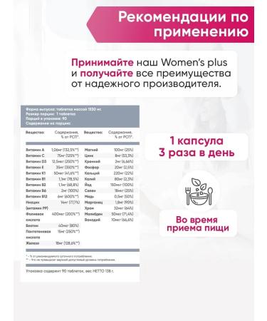 2SN Womens Plus Complex of Vitamins for Women - Buy Online on GoSupps.com