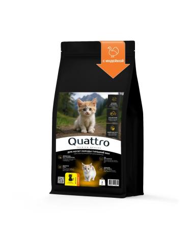 QUATTRO Feed for kittens of breed Turkish van with turkey 2 kg