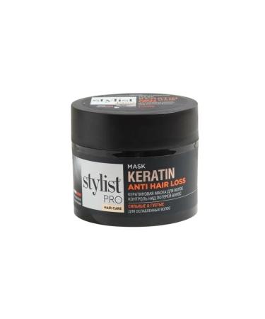 STYLIST PRO Keratin Hair Mask for Hair Loss Control 220ml (2 pcs.) - Buy Online on GoSupps.com