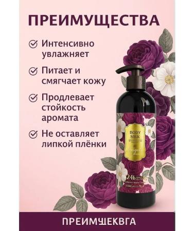 SANDROWB Body milk with rose extract - Buy Online on GoSupps.com