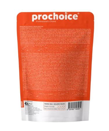 PROCHOICE Wet food for cats pieces of salmon and liver in jelly 85 g - Buy Online on GoSupps.com