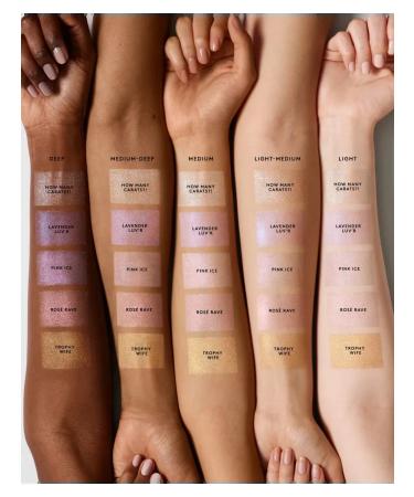 FENTY BEAUTY DIAMOND BOMB Glitter Face Highlighter Powder Rose Rave - Buy Online on GoSupps.com