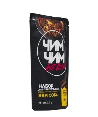 chim chim Buckwheat noodles with Wok sauce yaki dog 3pcs at 215g - Buy Online on GoSupps.com