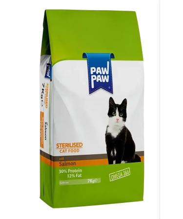 PawPaw Dry food for sterilized cats with salmon 7 kg