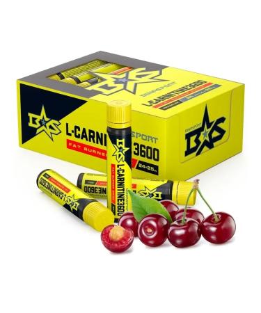 Binasport L-Carnitine 3600 mg 24 FL 25 ml with cherry taste