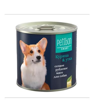 Petibon Canned dog food: Juicy minced meat with chicken and duck 240 g