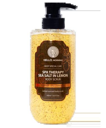 HELLO MORNING Hello Morning Sea Salt & Lemon Body Scrub Spa Therapy 500 ml
