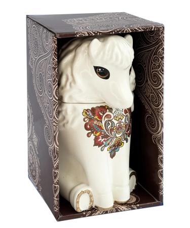 GET&JOY Coffee in a ceramic bank Symbol of the year 2026 - Beige horse - Buy Online on GoSupps.com