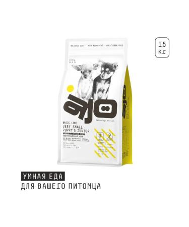 AJO Small Puppy & Junior for small breeds with buckwheat 1.5 kg