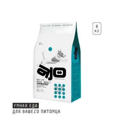 AJO Mini adult dry for dogs of small breeds with buckwheat 8kg - Buy Online on GoSupps.com