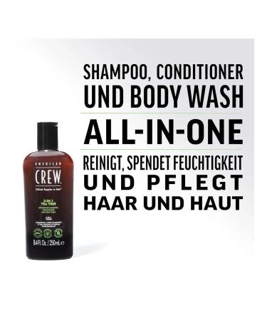 American Crew Tea Tree 3b1 shampoo air conditioning gel for shower 1000 ml - Buy Online on GoSupps.com