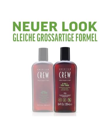 American Crew Tea Tree 3b1 shampoo air conditioning gel for shower 1000 ml - Buy Online on GoSupps.com